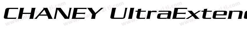 CHANEY UItraExtended字体转换